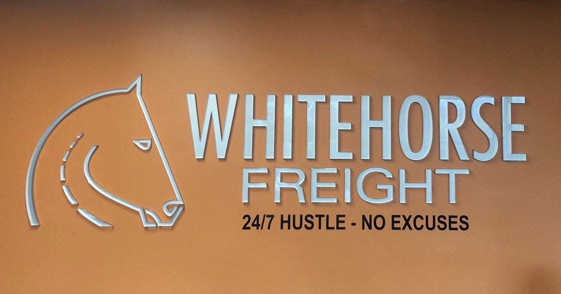 Lobby sign for Whitehouse freight