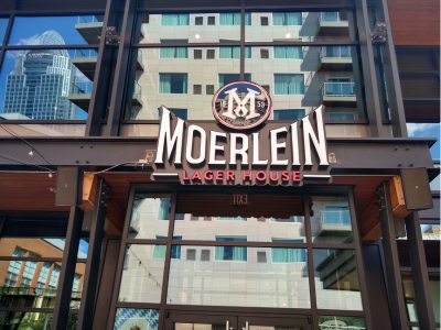 Moerlein's exterior sign