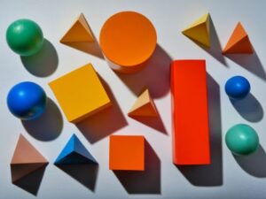 colored shapes